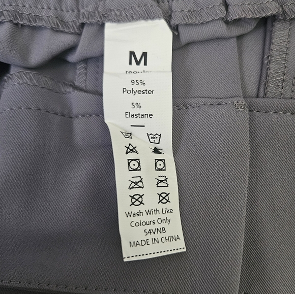 Halara High Waisted Button Shirred Straight Leg Work Pants Size M - Picture 8 of 10